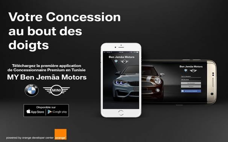 application mobile concessionnaire auto tunisie