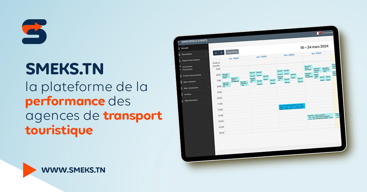 Visuel SMEKS La plateforme doptimisation du parc de transport touristique à léchelle nationale