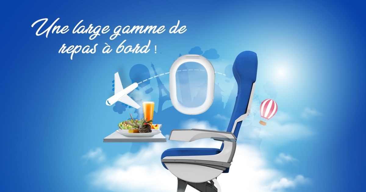 nouvelair repas à bord